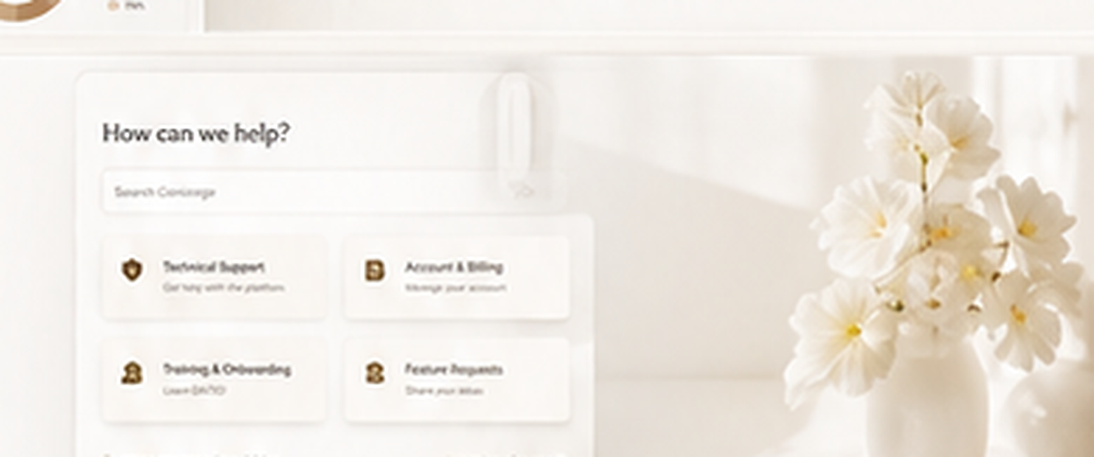 DATED Concierge interface preview